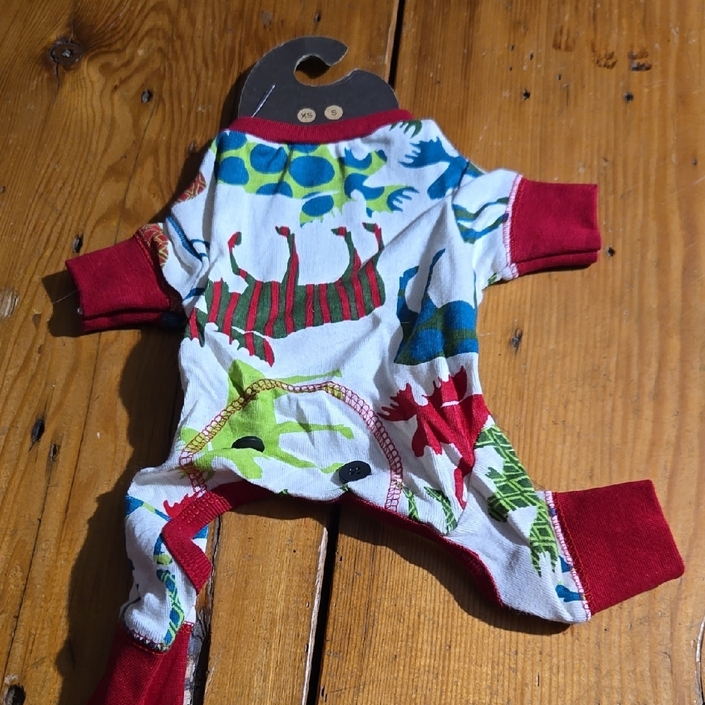 Lazy one xs Colorful moose Print dog One Piece